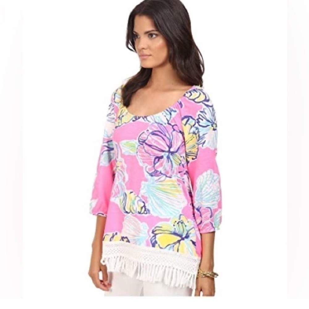 Lily Pulitzer women’s Alia top Swept by the Tides Size Small